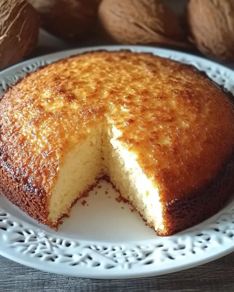Gâteau à la noix de coco râpée