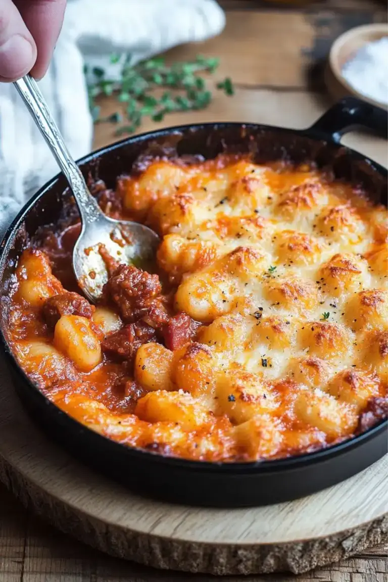 Gnocchi gratinés sauce tomate et chorizo : une recette réconfortante à partager
