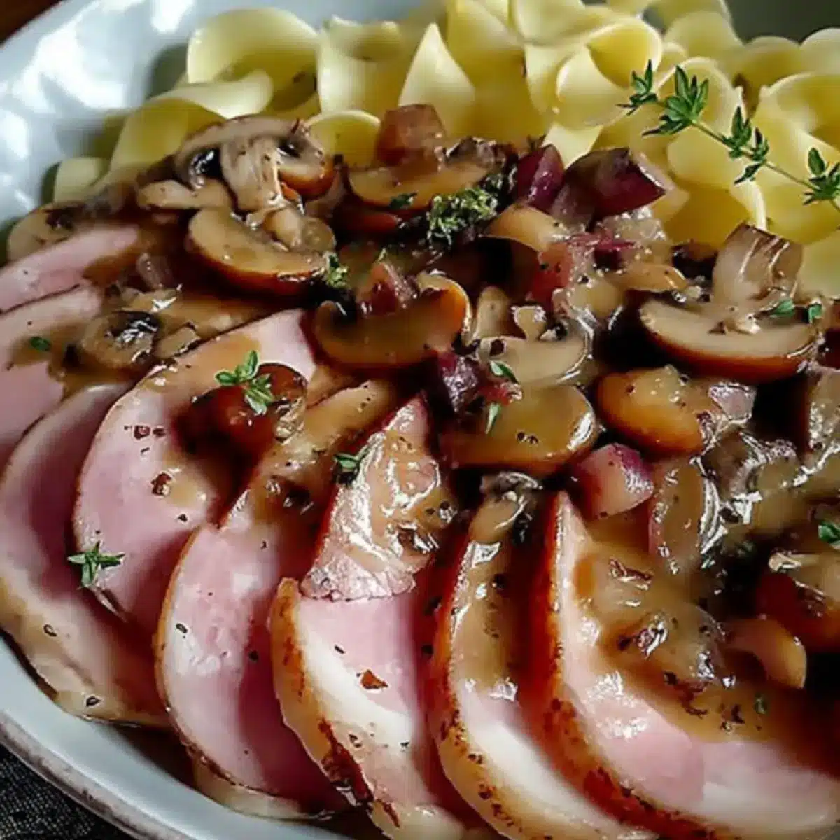 JambonalaSauceMadereetChampignons