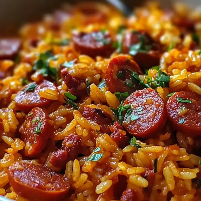 Le Meilleur Riz au chicken sausage et à la Tomate