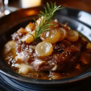 Paleron de Bœuf Confit aux Oignons et Épices : Un Plat Réconfortant !