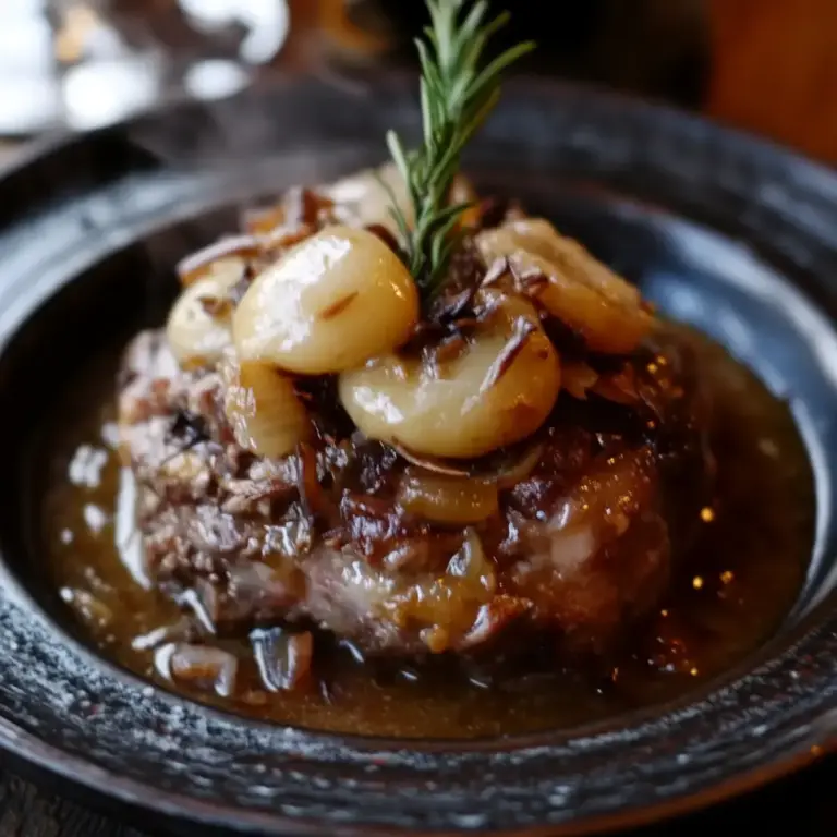 Paleron de Bœuf Confit aux Oignons : Un Plat Réconfortant !
