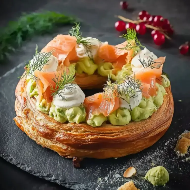 Paris-Brest Salé au Saumon Écossais, Crème d’Avocat et Fromage Frais