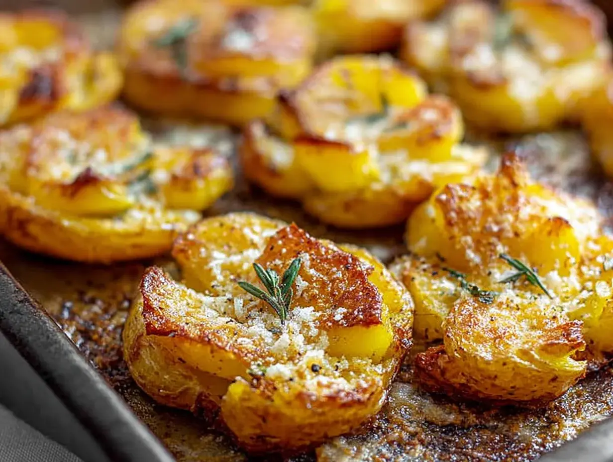 Pommes de Terre Écrasées: 1 secret divin 2 Pommes de terre écrasées au four