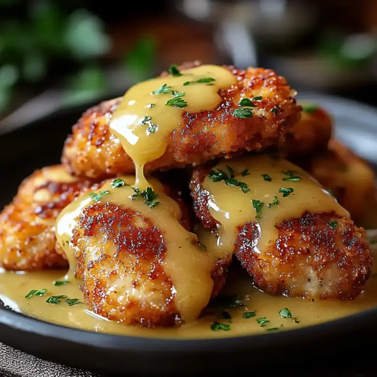 Poulet Croquant avec Sauce Moutarde au Miel, un délice incontournable