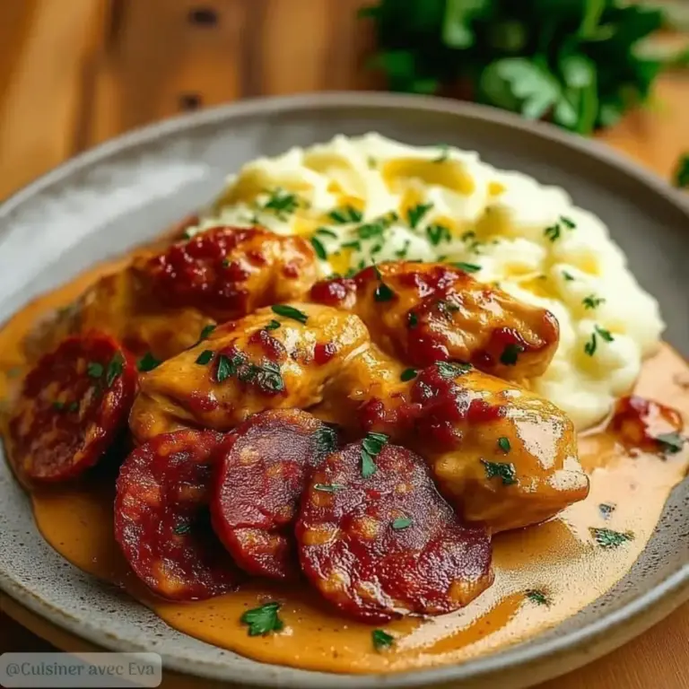 Poulet Fondant au Chorizo : une recette irrésistible! –