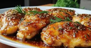 Poulet au Miel et à l’Ail