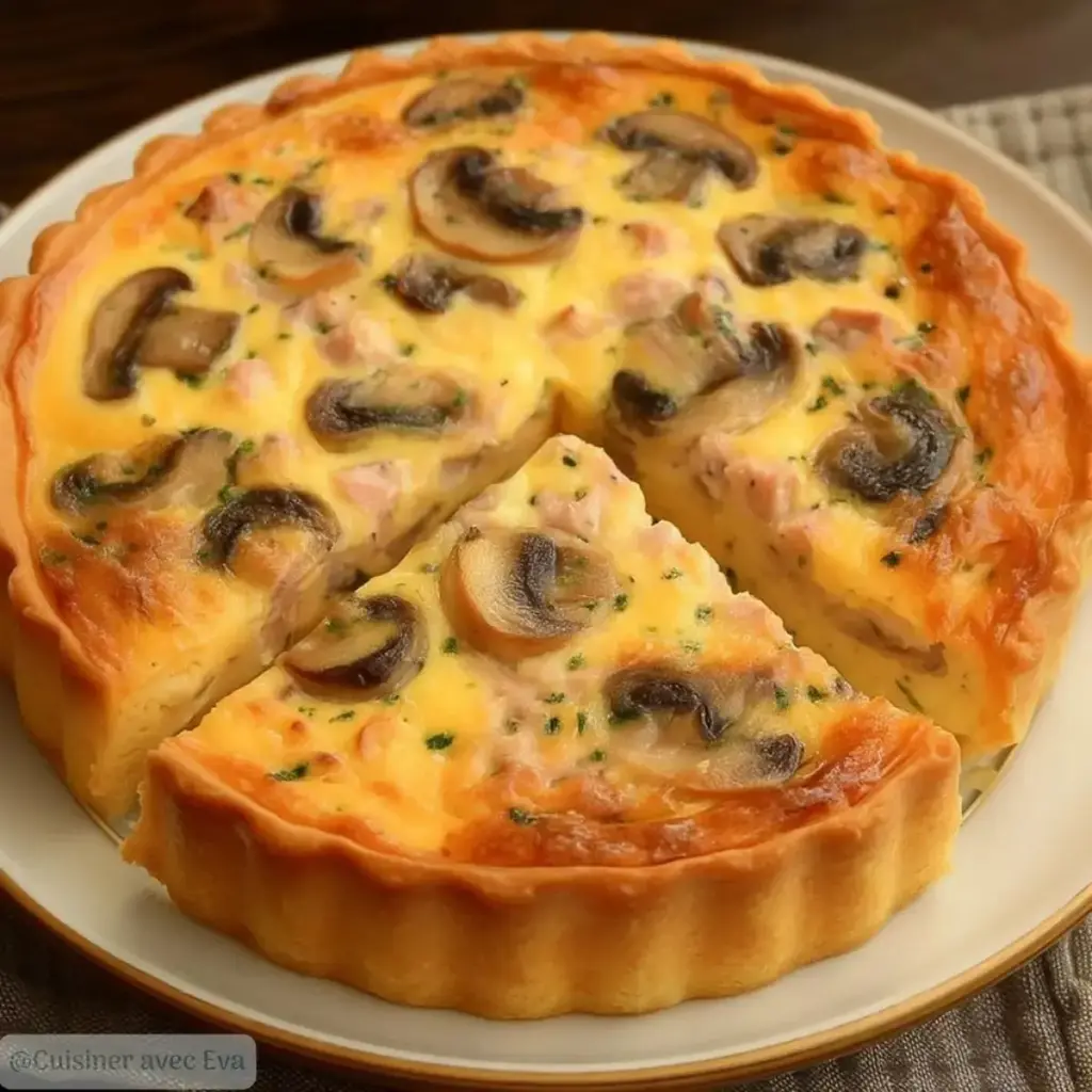 Quiche sans Pâte au Thon et Champignons : Délice Facile à Réaliser –