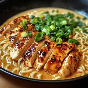 Ramen Épicé au Poulet et Sauce Crémeuse