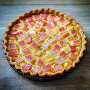 Tarte à la rhubarbe facile et inratable
