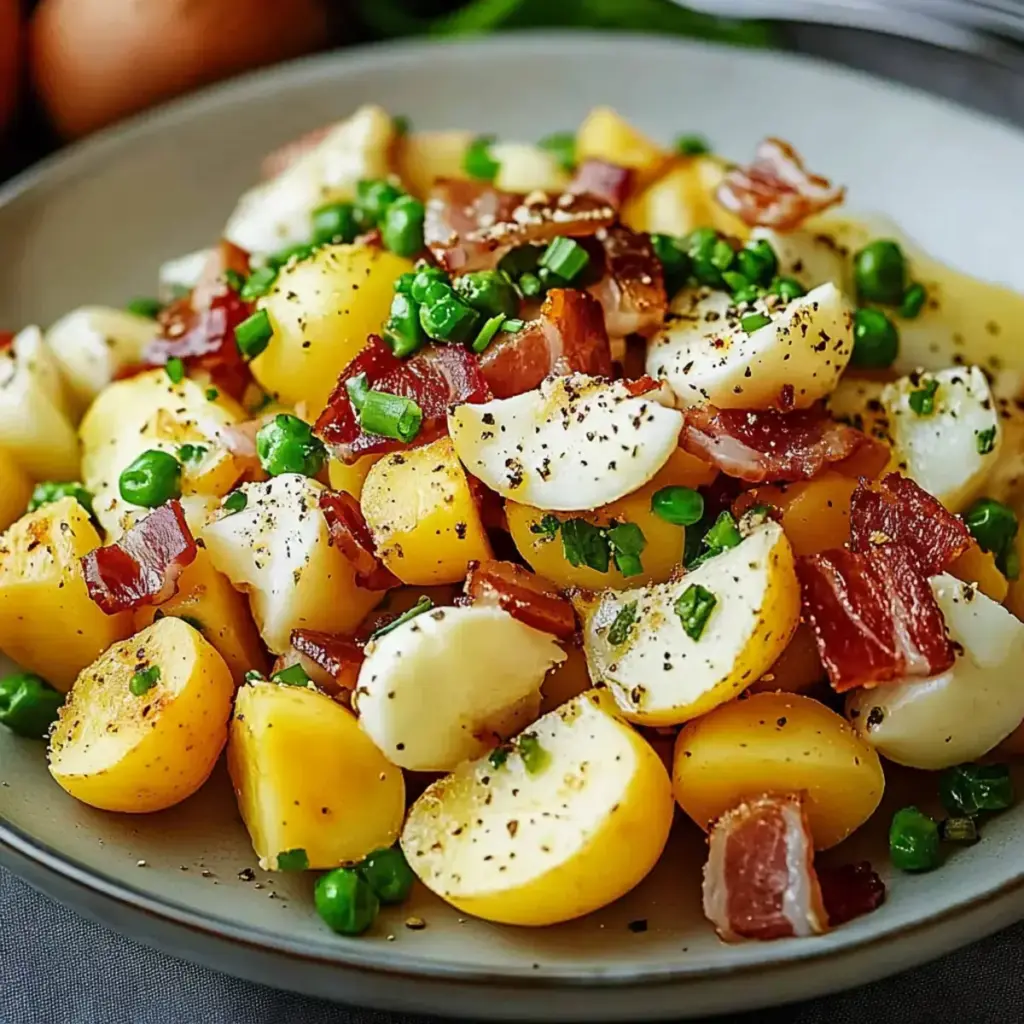Salade Pomme de Terre Lardons Œufs Delight –