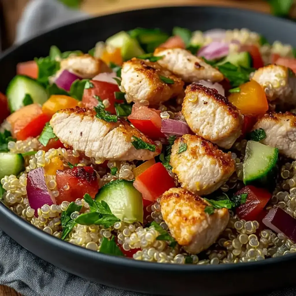 Salade Quinoa Poulet: Savoureuse et Saine en Moins de 30 Minutes