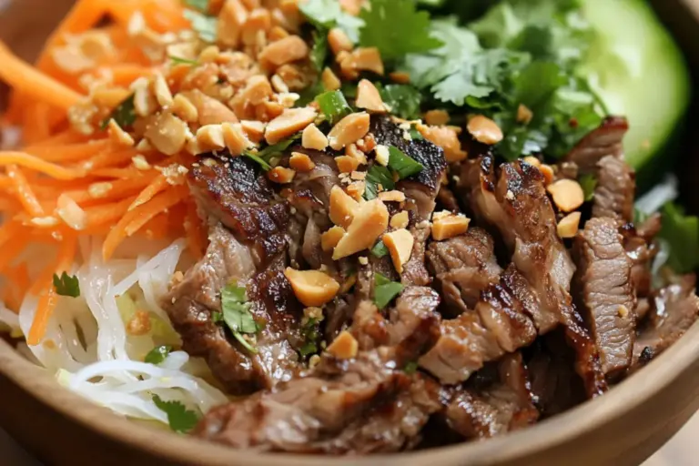 Salade au boeuf grillé et vermicelles