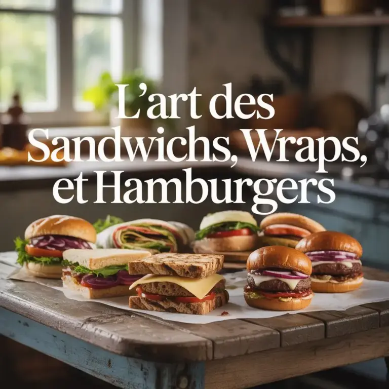 30+ Recettes Sandwiches Wraps et Burgers Maison