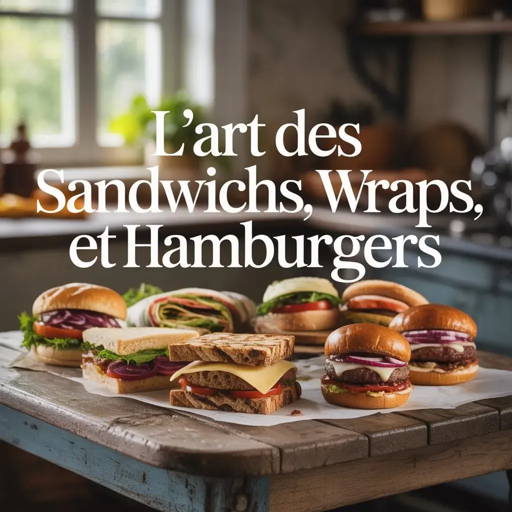 30+ Recettes Sandwiches Wraps et Burgers Maison