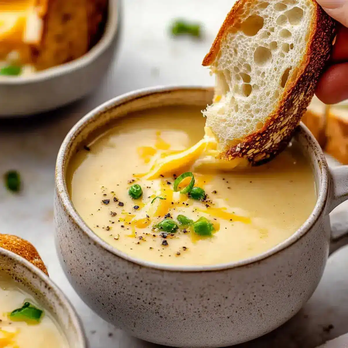 SoupedeChouFleurRotiauCheddaretalAil