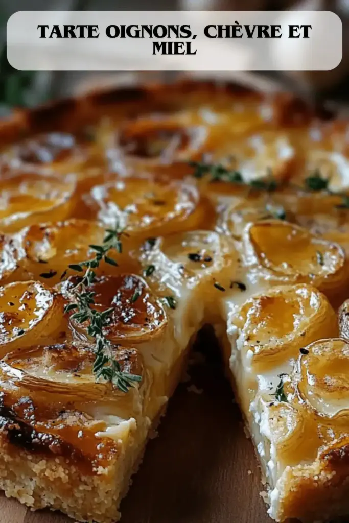 Tarte Oignons, Chèvre et Miel