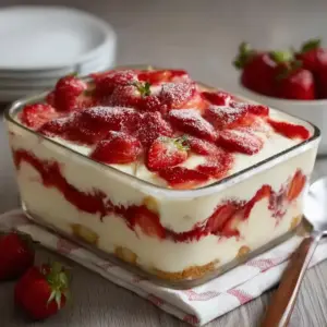 Tiramisu aux Fraises Facile et Gourmand