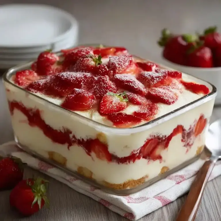 Tiramisu aux Fraises – Recette Simple et Gourmande