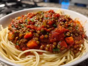 Bolognaise Végétalienne aux Lentilles