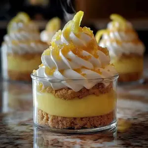 Verrines Façon Tarte au Citron Meringuée