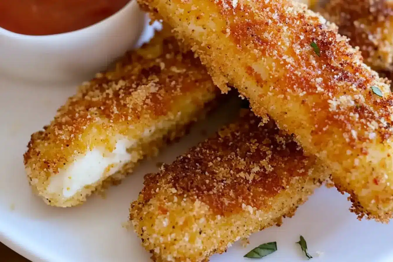 Bâtonnets de mozzarella à l’air fryer 2 bâtonnets de mozzarella friteuse à air