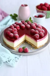 Bavarois Framboise Chocolat Blanc