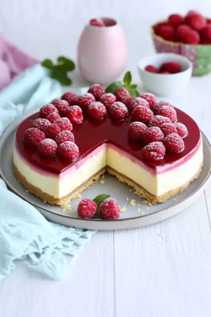 Bavarois Framboise Chocolat Blanc