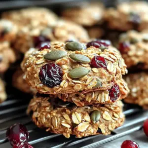 Biscuits Petit-Déjeuner Nutritifs aux Bananes, Fruits Secs et Graines
