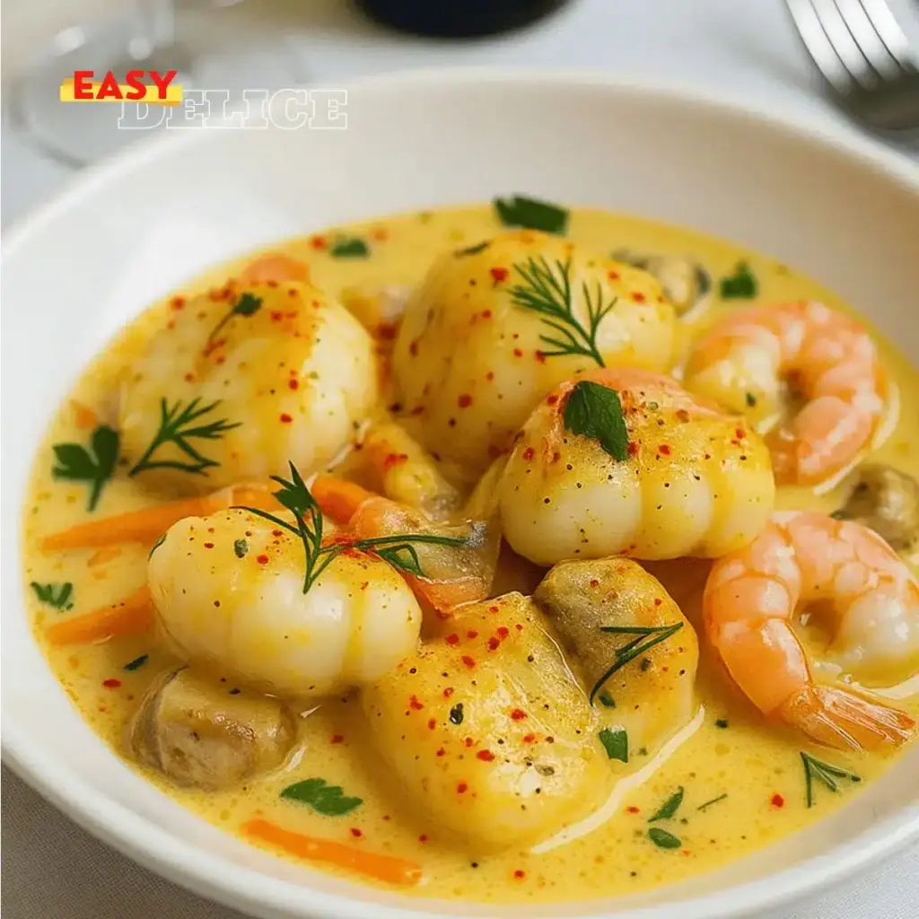Recette de Blanquette de Poissons au Lait de Coco et Curry : Exotique et Savoureuse