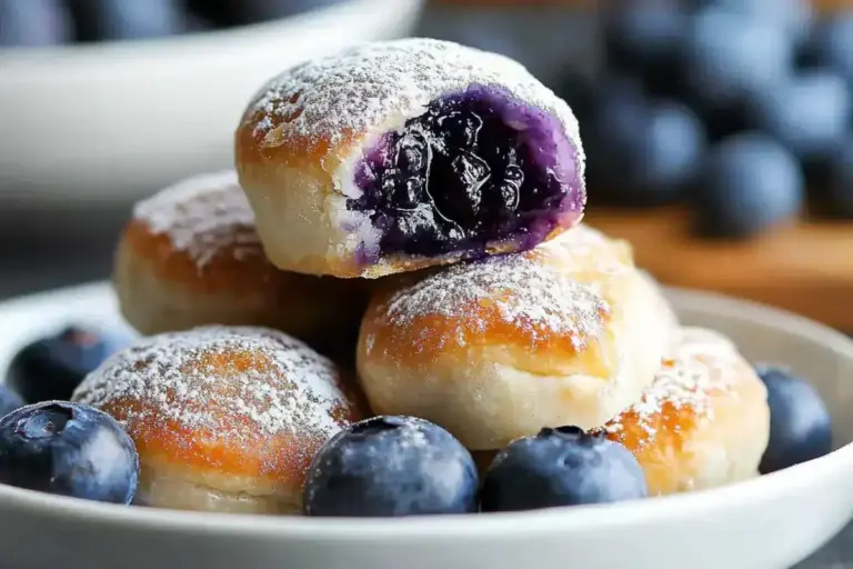 Bombes à tarte aux bleuets à 4 ingrédients