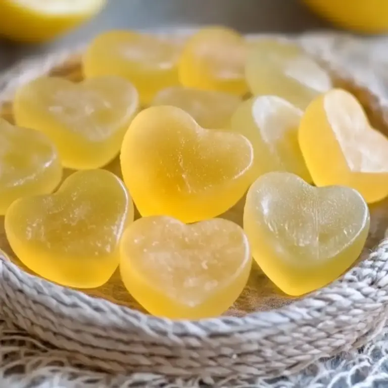 Bonbons En Gelée Au Citron Et Gingembre
