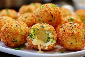Boulettes de Brocoli et Fromage au Four