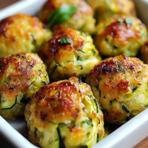 Boulettes de Courgettes au Four Croustillantes