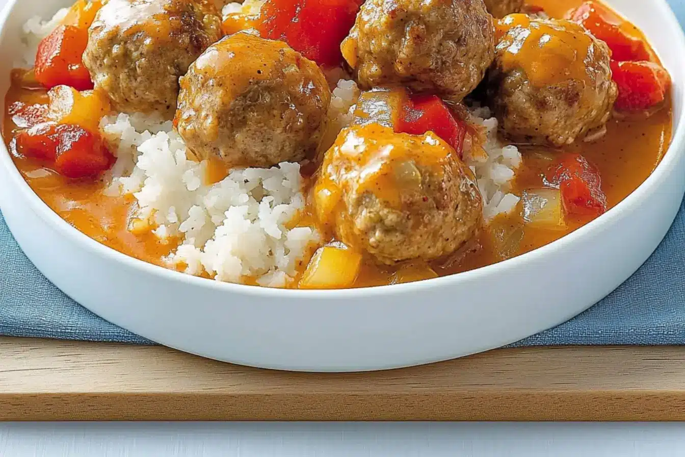 boulettesdeporcmijoteusesaucechiliDijon