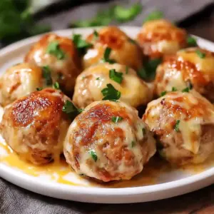 Boulettes de poulet au fromage fondant