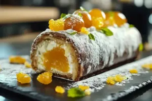 Bûche Exotique : Fraîcheur et Saveurs Tropicales