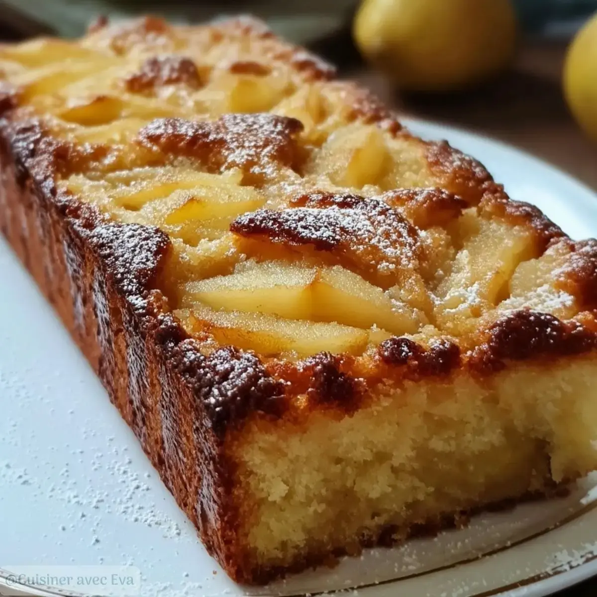 Cake aux pommes fondantes : la recette facile et irrésistible - 2 cake aux pommes fondantes