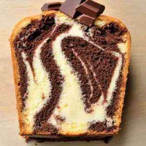 Cake Marbré au Chocolat Authentique
