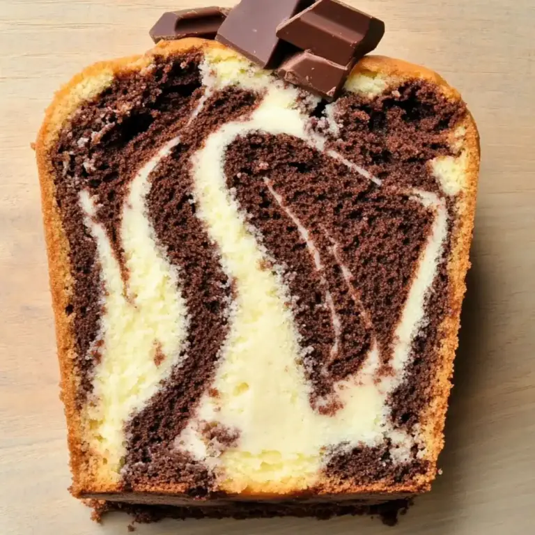 Le Véritable Cake Marbré Au Chocolat