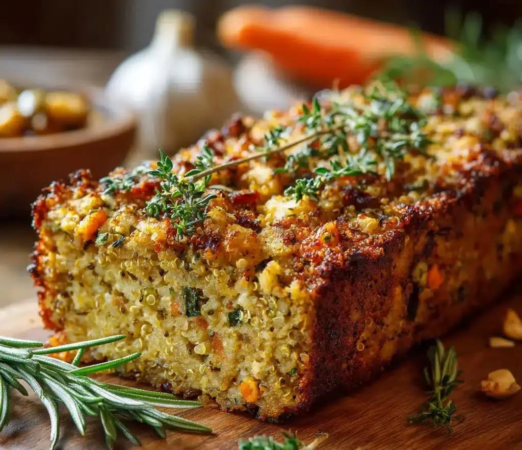 Cake Quinoa‑Pois Chiches & Herbes de Provence