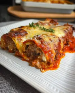 Cannelloni au bœuf et ricotta