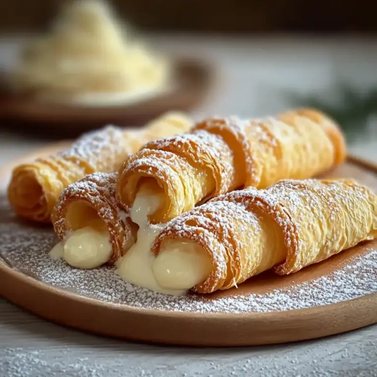 Cannoncini farcis crème italienne: délices croustillants maison