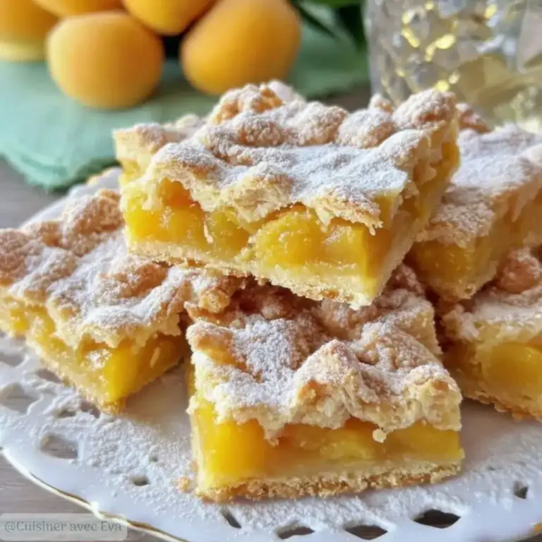 Carrés aux abricots fondants : la recette facile qui fait toujours sensation –