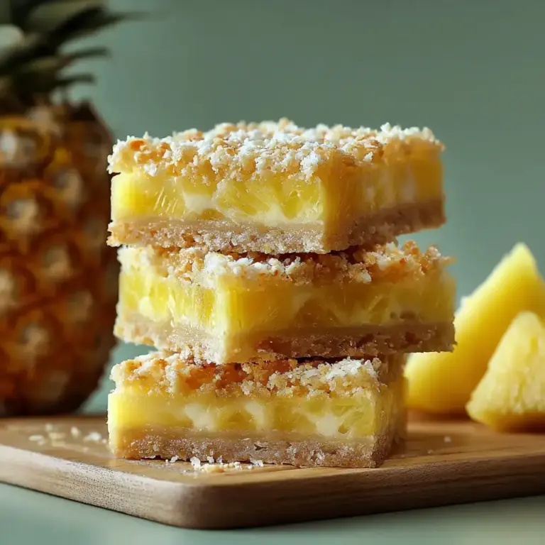 Carrés d’ananas croustillants