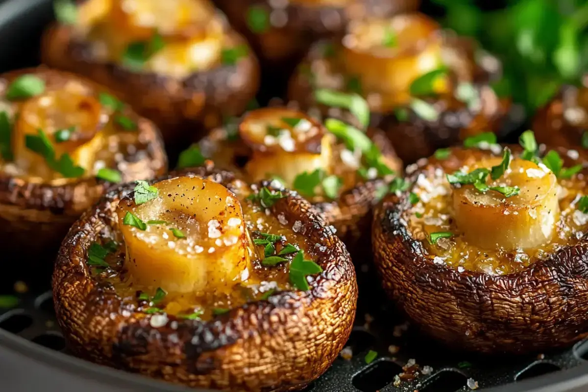 Délicieuse recette de champignons à la friteuse à air 2 champignons friteuse à air