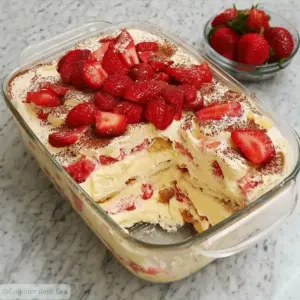 Charlotte aux fraises et mascarpone