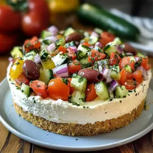 Cheesecake Salé à la Grecque