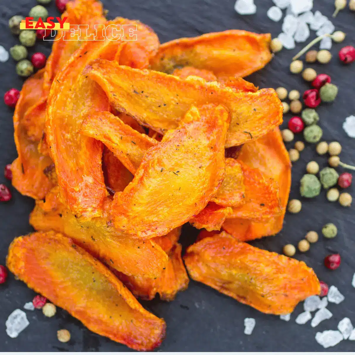 Chips de Carottes au Air Fryer 2 chips de carottes Air Fryer