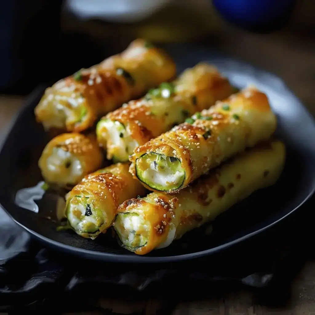 Cigares de Courgettes Croustillants Feta-Mozzarella (au four)